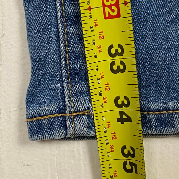 Old Navy Jeans Women’s Size 8 Tall Kicker Boot Cut Mid Rise Blue Denim - Picture 8 of 9